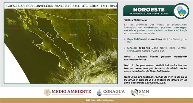 Pron Stico De Lluvias Llover Esta Noche En Sinaloa Luz Noticias