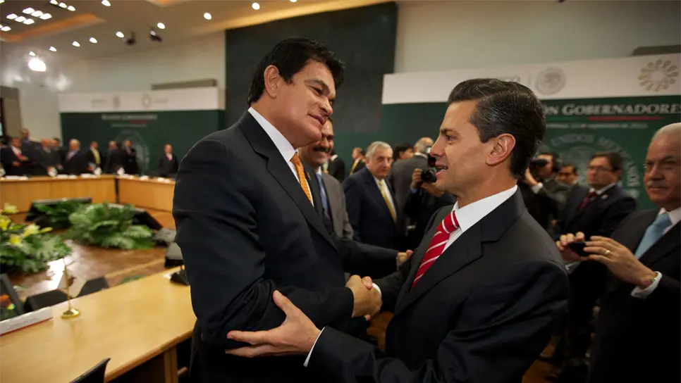 El Gobernador de Sinaloa con el Presidente de la República.