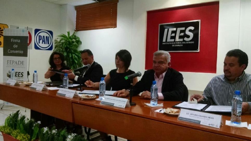 Firman acuerdo de colaboración la Fepade, IEES y TEE