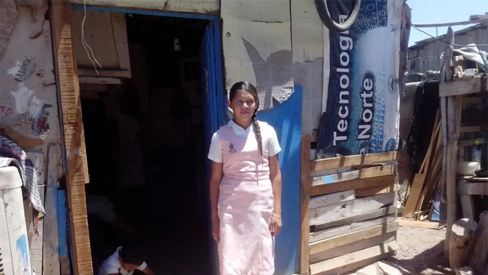 María Fernanda sueña con tener un vestido de quinceañera