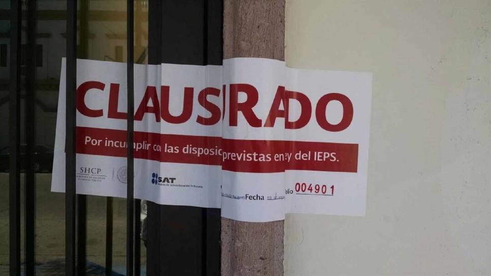 120 empleados perjudicados por clausuras del SAT