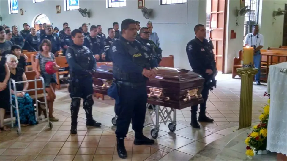 Despiden a policía caído en Culiacán