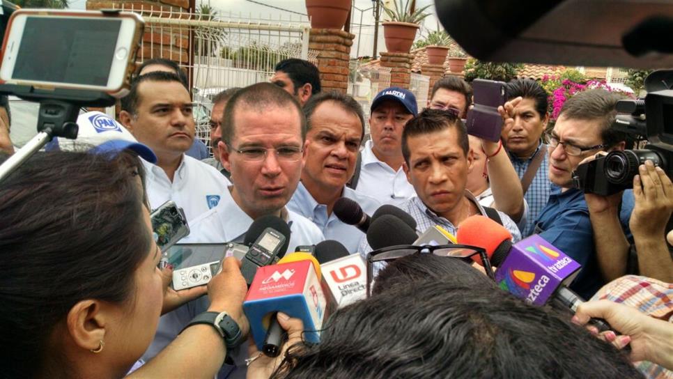 No se puede especular sobre regreso de Rojo al CDE del PAN: Anaya