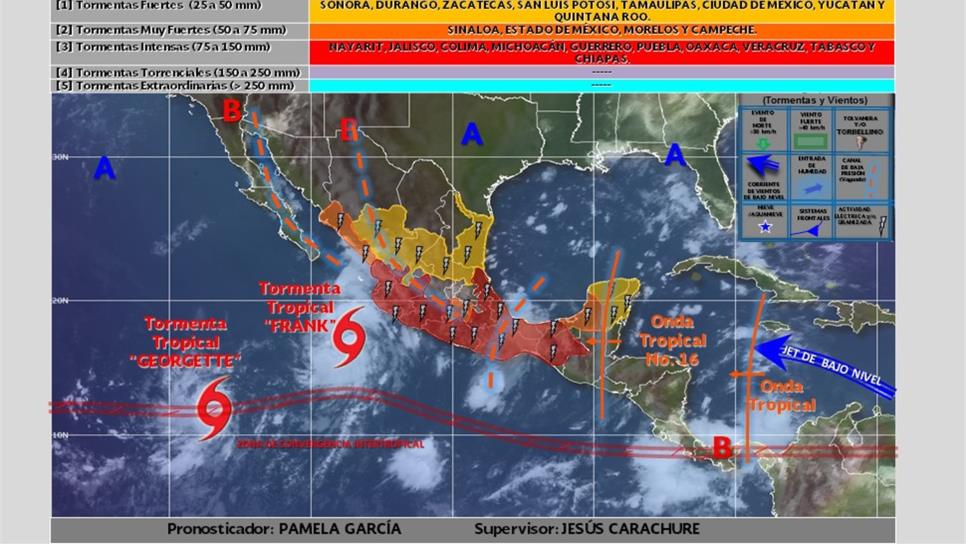 Calor y lluvias pronostican para este fin de semana