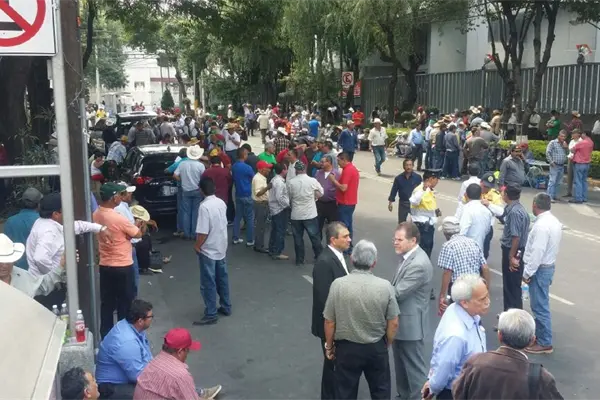 Amenazan productores con manifestación en el zócalo Amenazan productores con manifestación en el zócalo