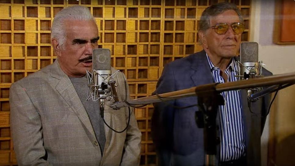 Vicente Fernández y Tony Bennett graban Return to me