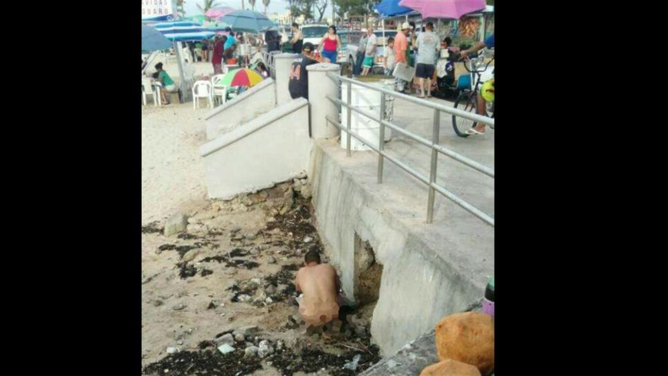 Instalan baños públicos en playas de Mazatlán