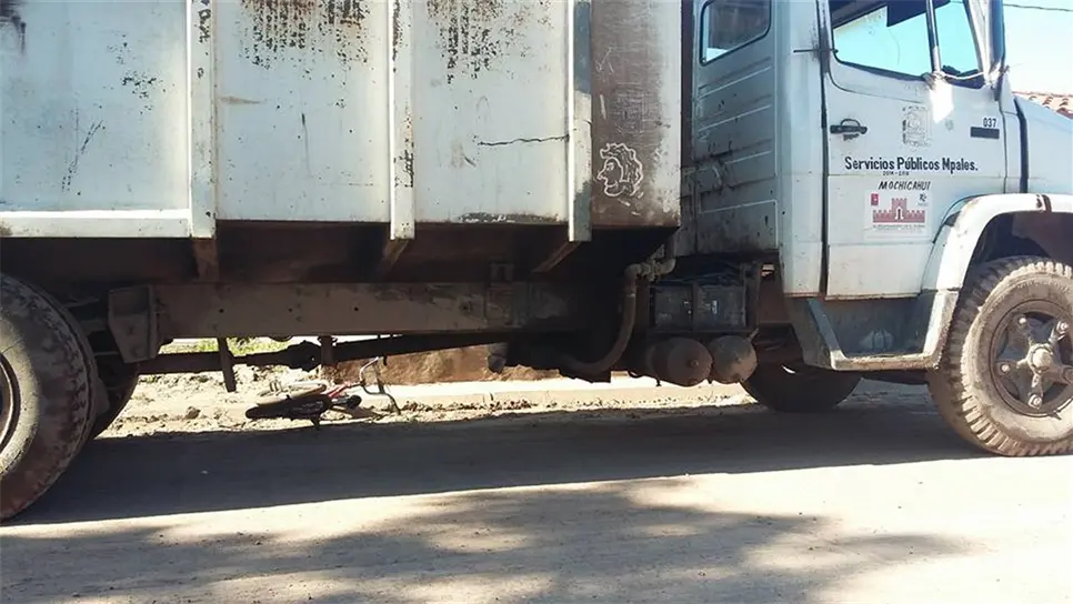 El menor viajaba en una bicicleta cuando fue atropellado: FOTOS: Cortesía Ariel Valdez.