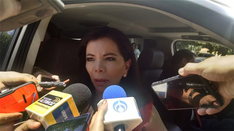 Carolina Monroy del Mazo en su visita a Sinaloa.