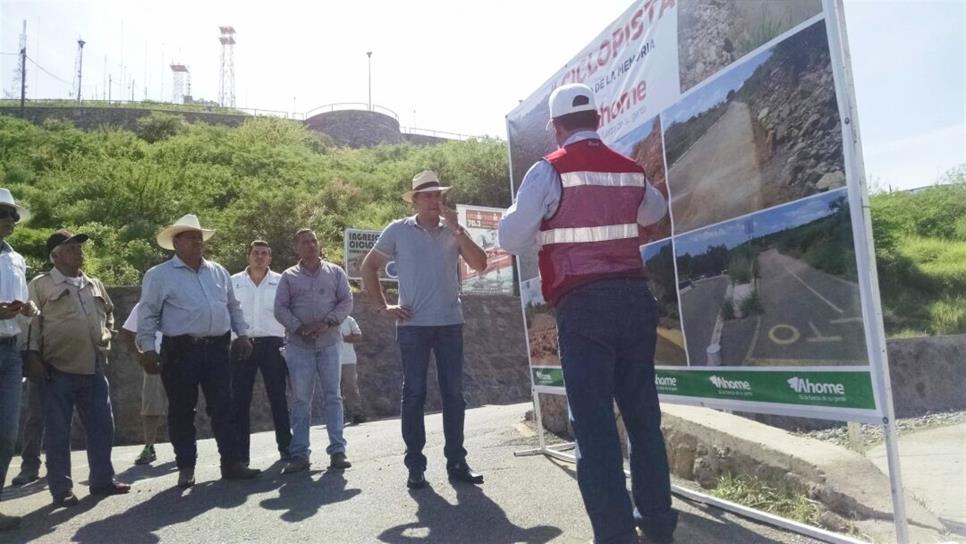 Reparan ciclopista del Cerro de la Memoria