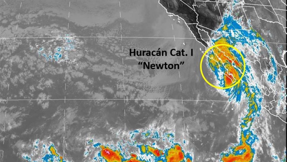 Huracán Newton tocaría centro de Sonora madrugada del miércoles