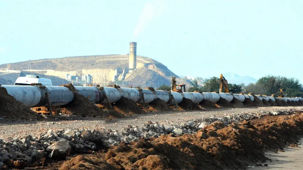 Gasoducto en Topolobampo.