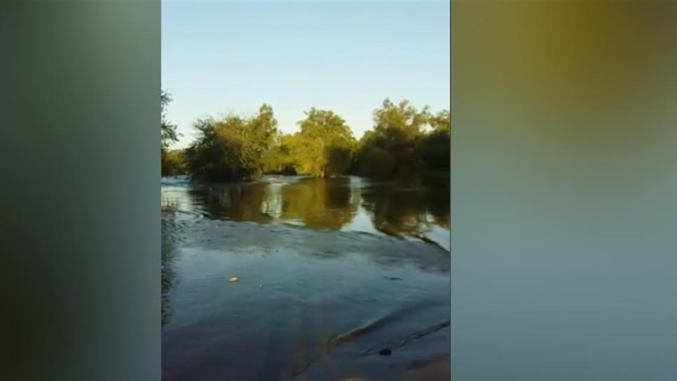 Cierran puente vado en Ahome por creciente del río Fuerte