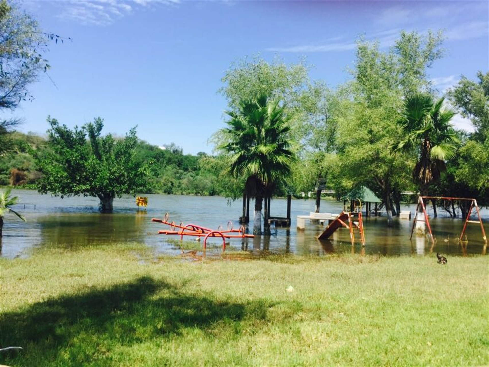 Gran parte de La Galera quedó inundada. FOTO: Cortesía
