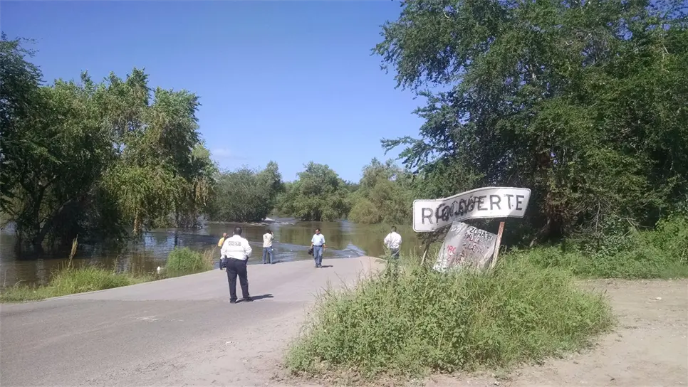 La creciente del río Fuerte.