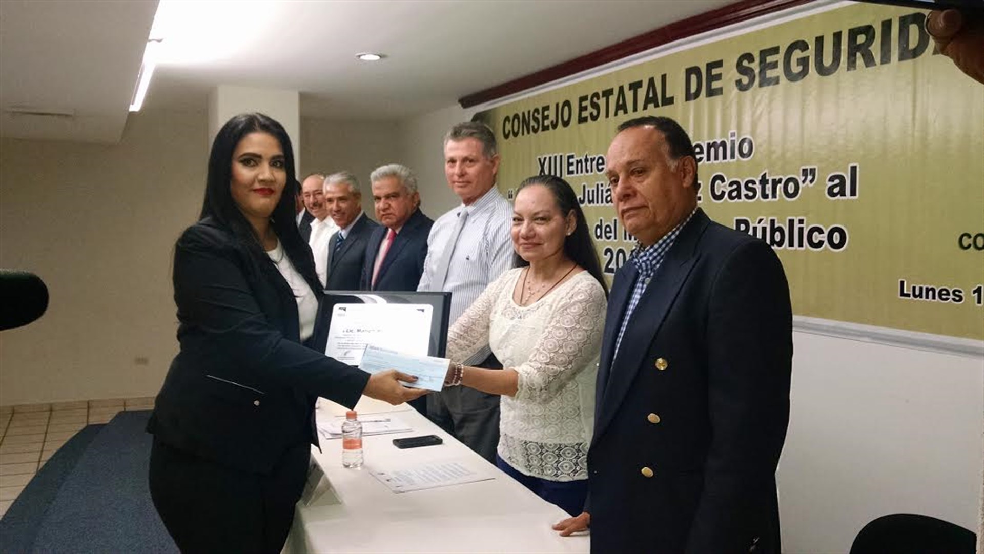 Una de las galardonadas.