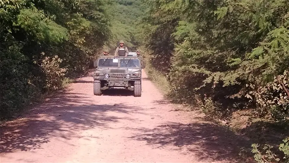 Elementos del Ejército en operativos en la zona serrana.