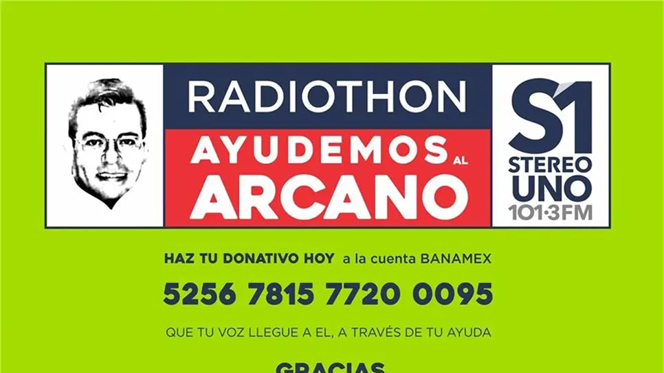 Ayudemos a El Arcano a través del radiothon de Stereo Uno