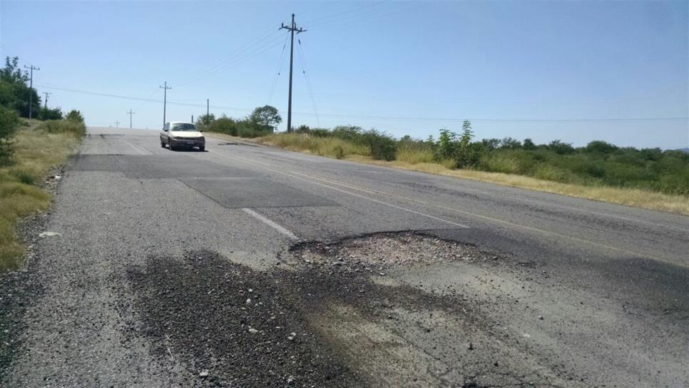 Destruida la carretera de Los Mochis-El Fuerte