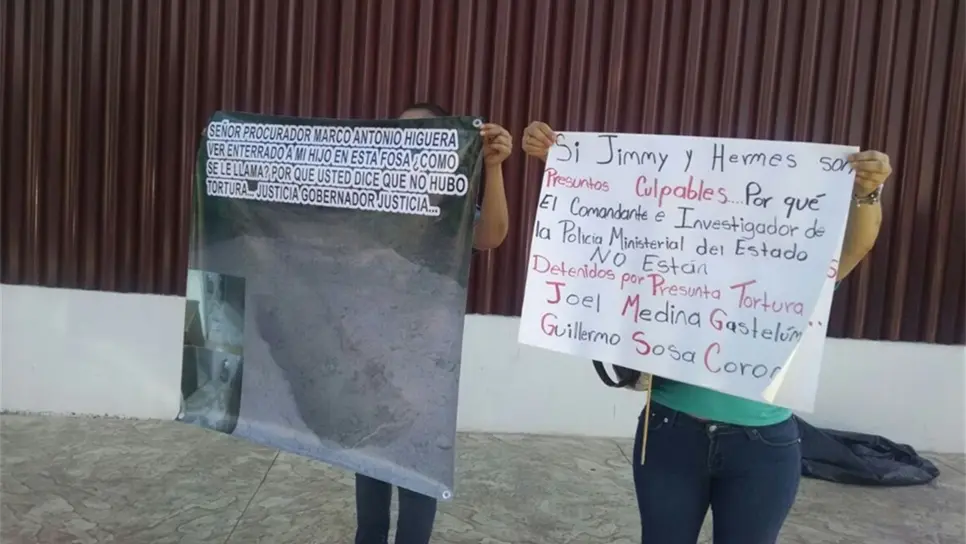 Alguna de las manifestaciones que han hecho los familiares de los detenidos.