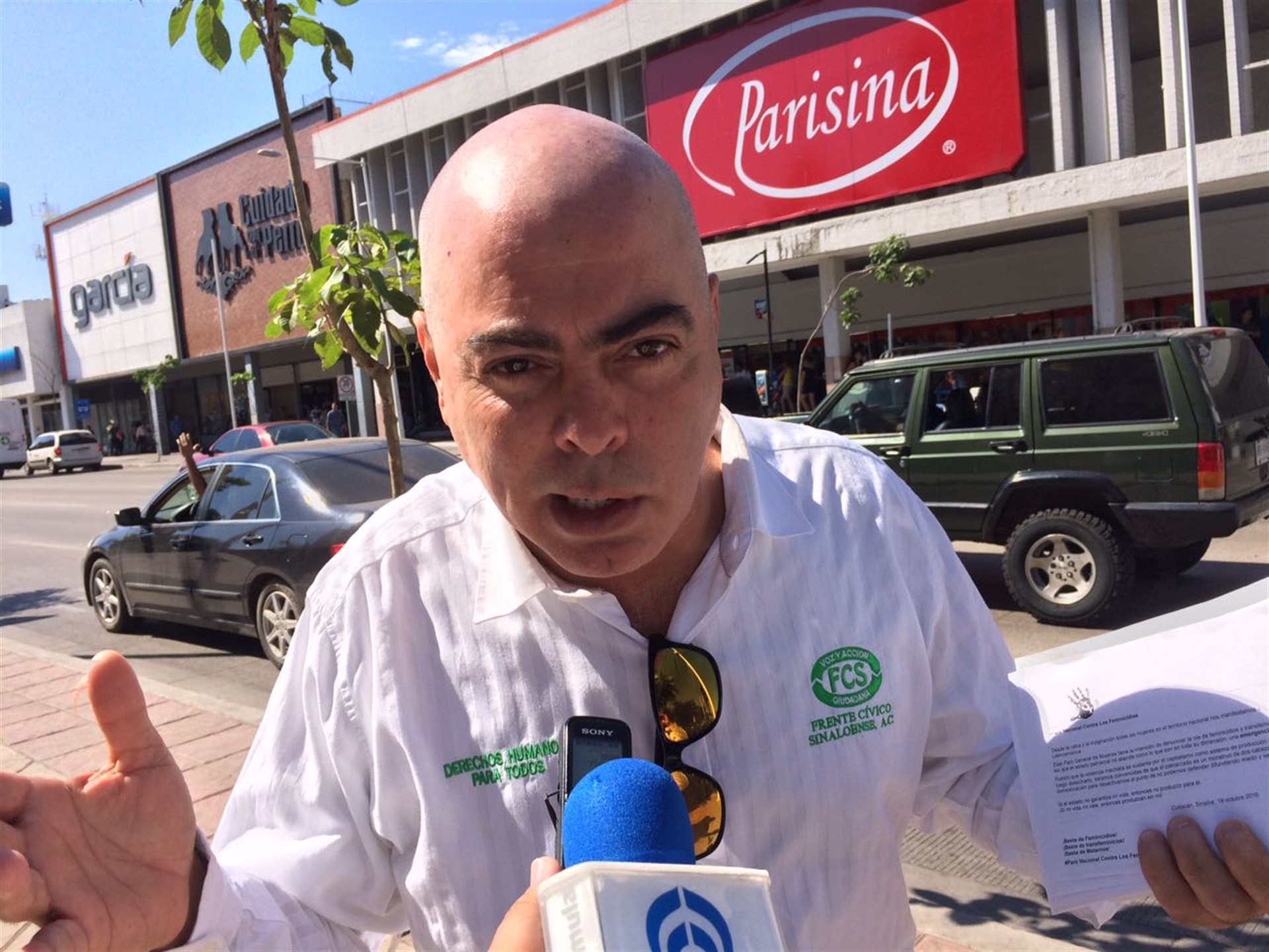 Miguel Ángel Murillo, encargado del área Jurídica del Frente Cívico Sinaloense. FOTO: Manuel Aceves.