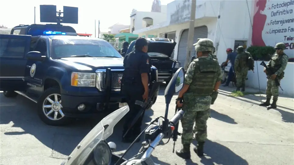 Elementos de la milicia y policías ministeriales en operativos. FOTO: Óscar Rodríguez.