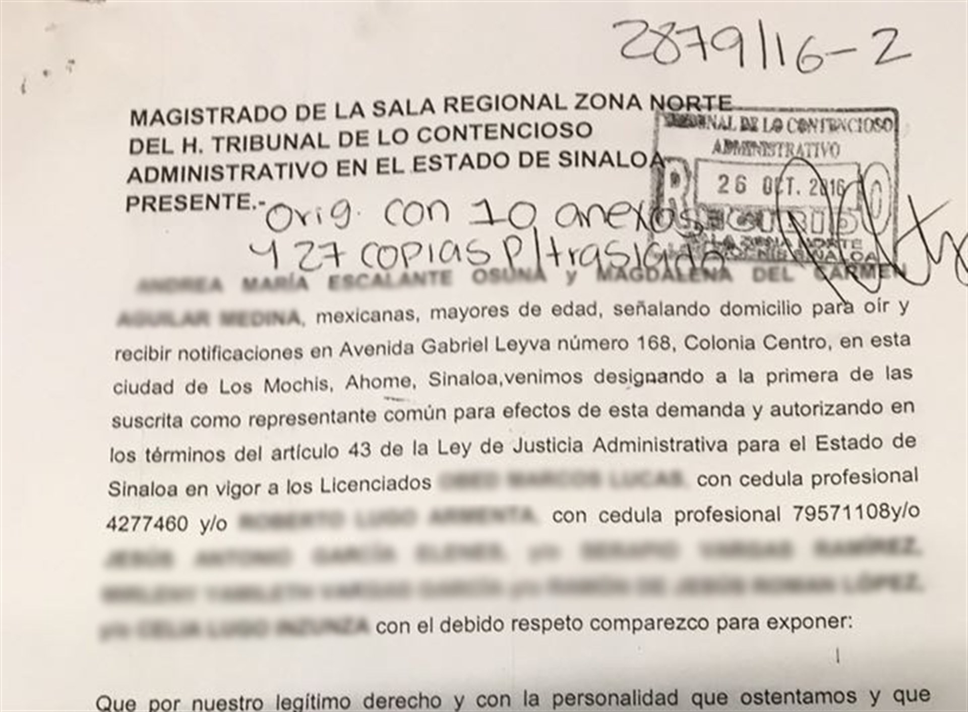 La demanda se interpuso el pasado 26 de octubre. FOTO: Jessi Jáuregui.