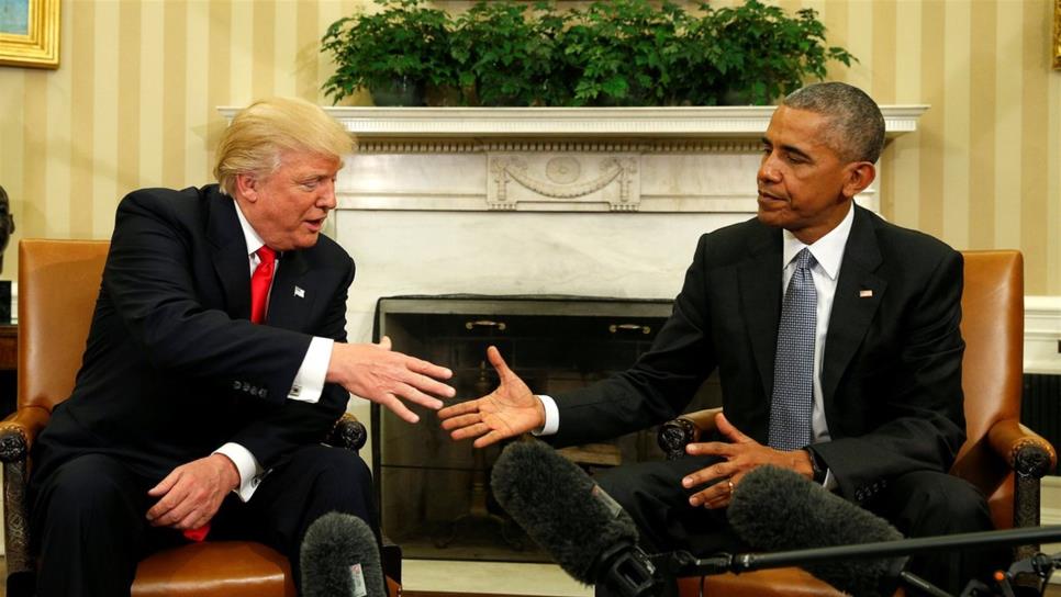 Obama y Trump discuten amplia agenda en la Casa Blanca