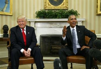 Obama y Trump llaman a reconciliación nacional