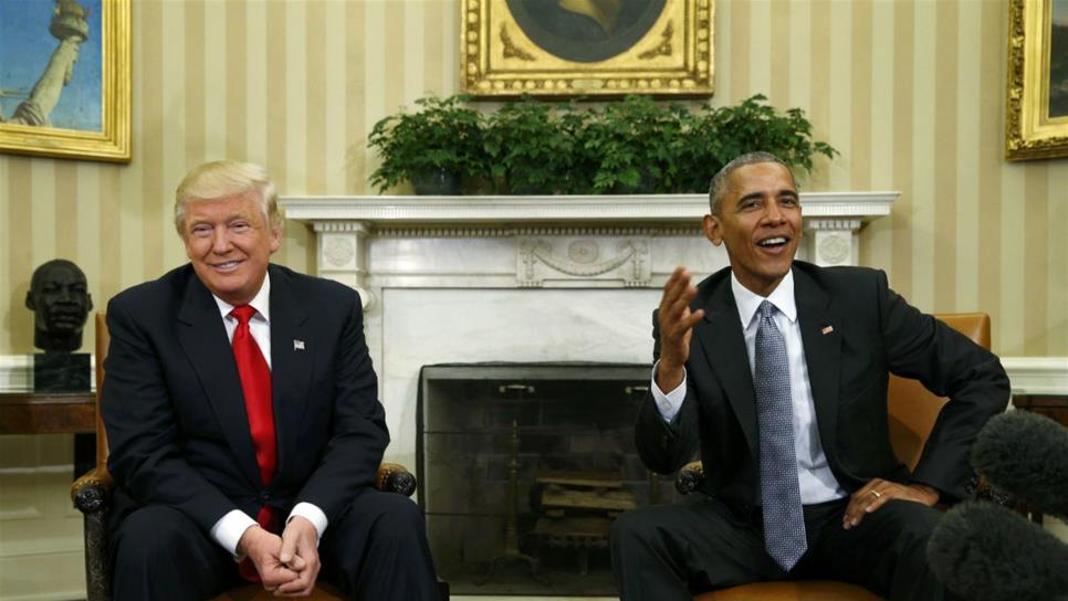 Obama y Trump llaman a reconciliación nacional