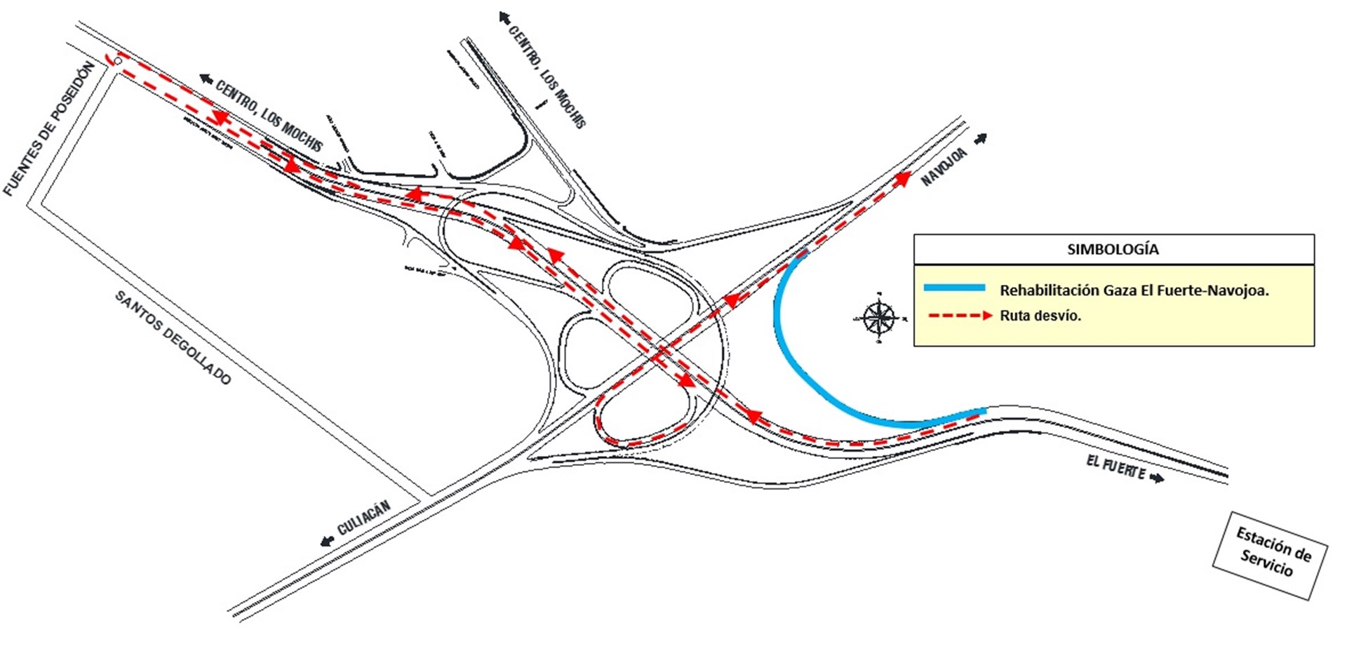 Iniciará SCT rehabilitación de gaza El Fuerte-Navojoa
