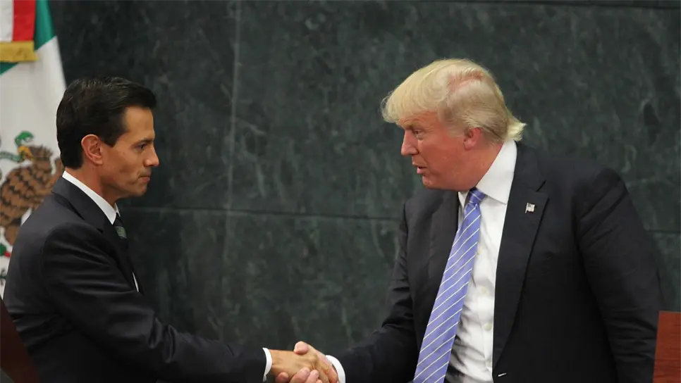 Conversan Peña Nieto y Trump sobre el muro