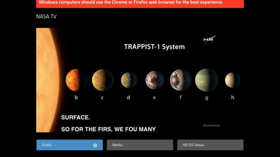 Astrónomos descubren siete planetas que podrían albergar vida