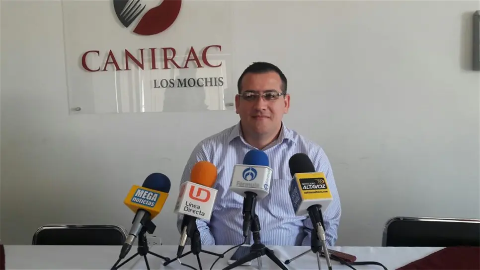 Carlos Miguel Rodríguez Rábago, Presidente de la Canirac en Los Mochis. FOTO: Esthela García.