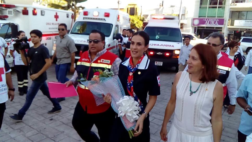 Confía Rosy Fuentes que cumplirán meta de colecta de Cruz Roja