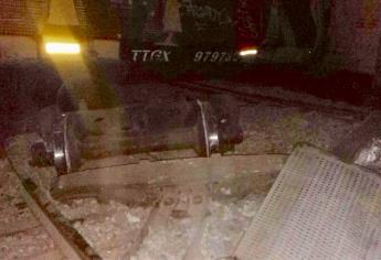 Se descarrila tren carguero en Estación Naranjo