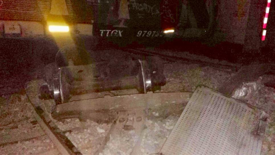 Se descarrila tren carguero en Estación Naranjo