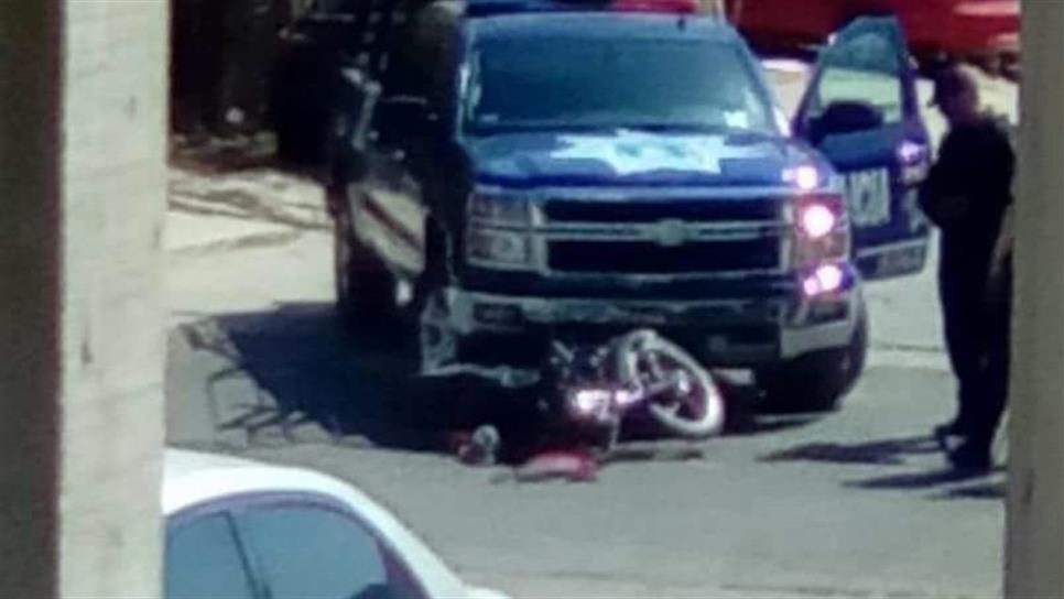 Estatales atropellan a un motociclista en Las Torres