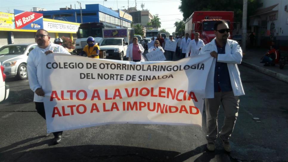 Exigen justicia médicos de Los Mochis por crimen de Camacho Zamudio