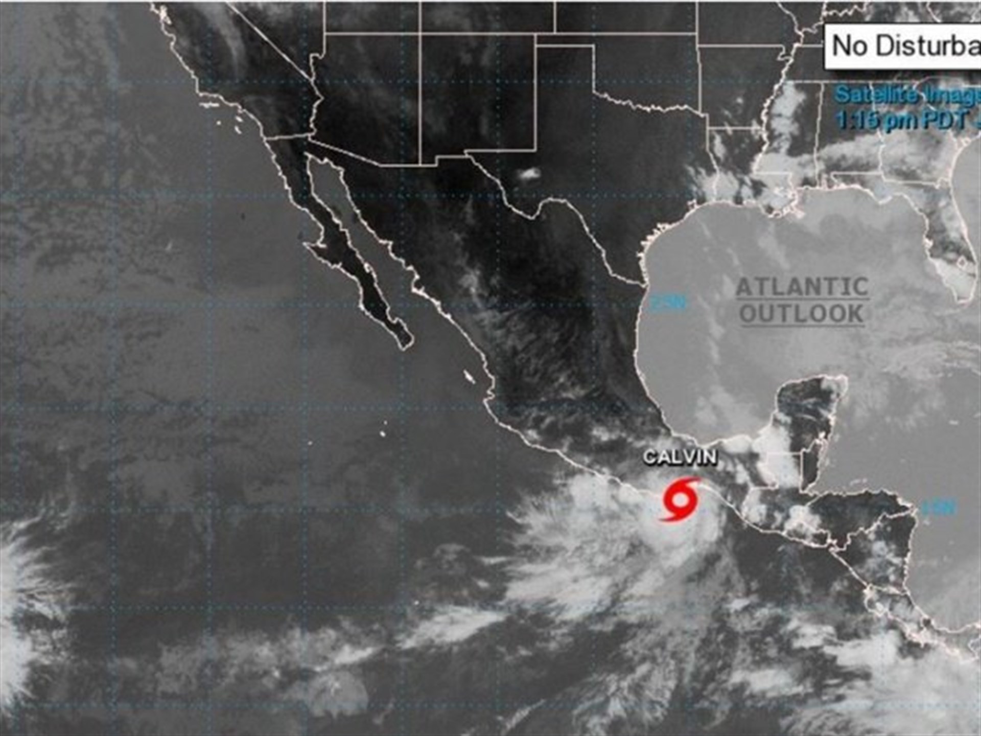 Se forma Calvin, la tercera tormenta en el Pacífico