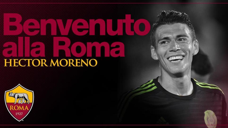 Héctor Moreno se une a la Roma de Italia