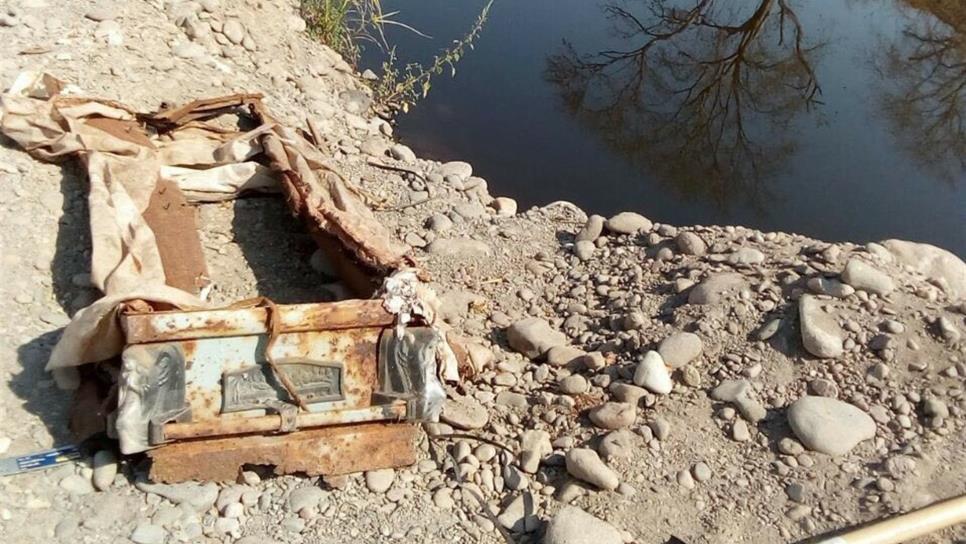 Localizan ataúdes en el interior del río Culiacán