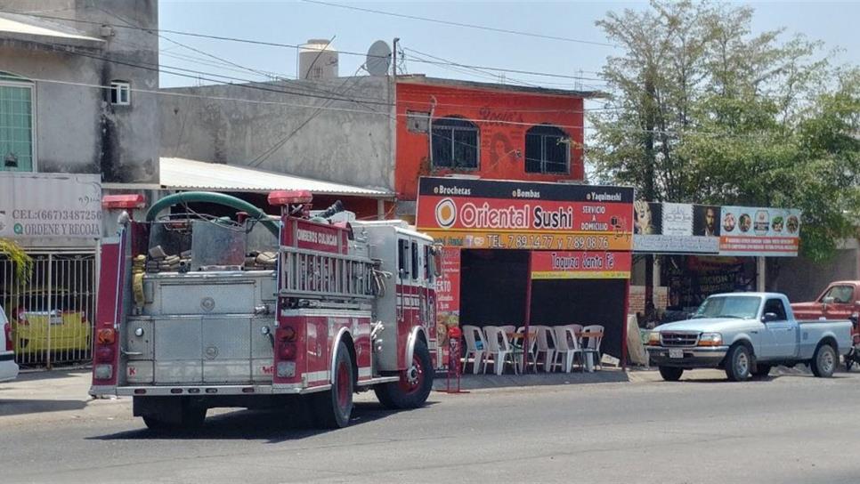 Se registra conato de incendio en sushi