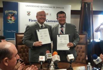 Abona UAS a la JAPAMA y firma convenio con Ahome