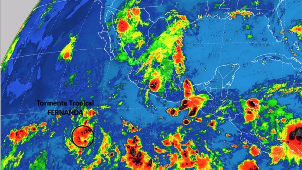 Se forma en el Pacífico la tormenta tropical Fernanda