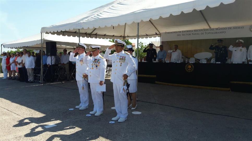 Rinde protesta nuevo comandante del Sector Naval de Topolobampo