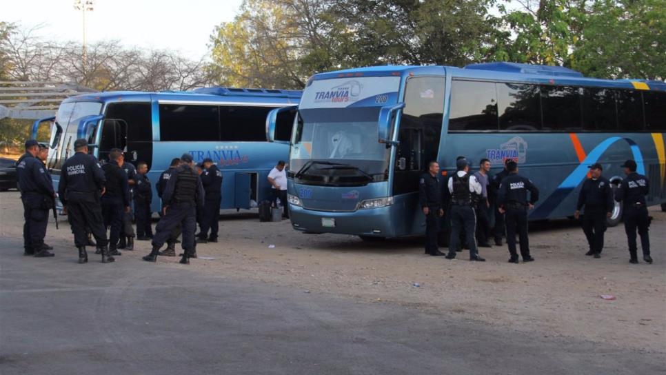 Regresan 404 policías de su adiestramiento en Tlaxcala