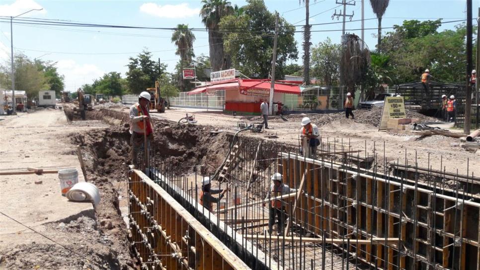 Avanzan obras del pluvial Valdez, abren vialidad de dren Juárez