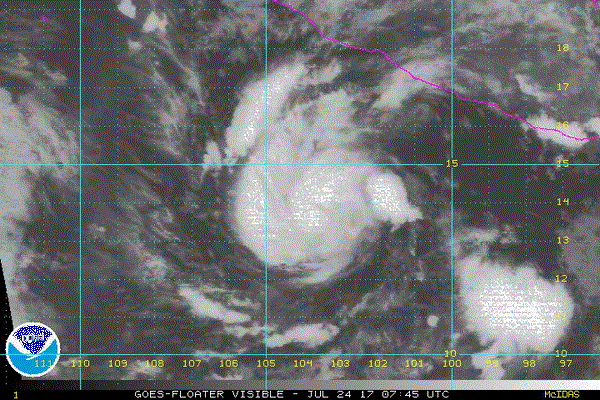 Hilary provocará tormentas en Michoacán, Jalisco, Colima y Guerrero