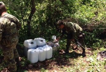 Asegura Ejército 140 litros de morfina en Badiraguato